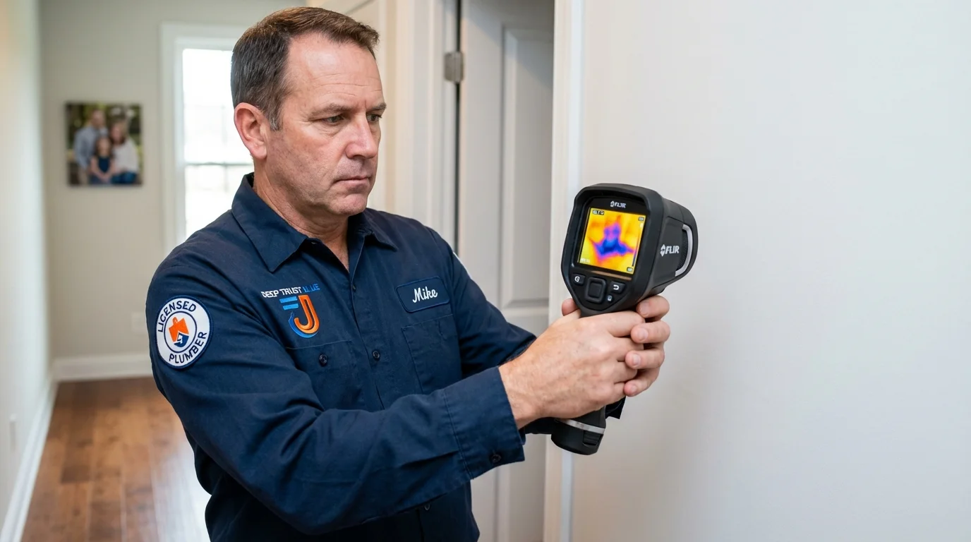 Thermal imaging leak detection by Johns Plumbing LLC in Hawkinsville